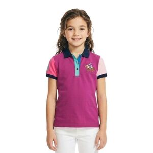 U.S. Polo Assn. ($40) Multitonal Logo Colorblock Polo Shirt